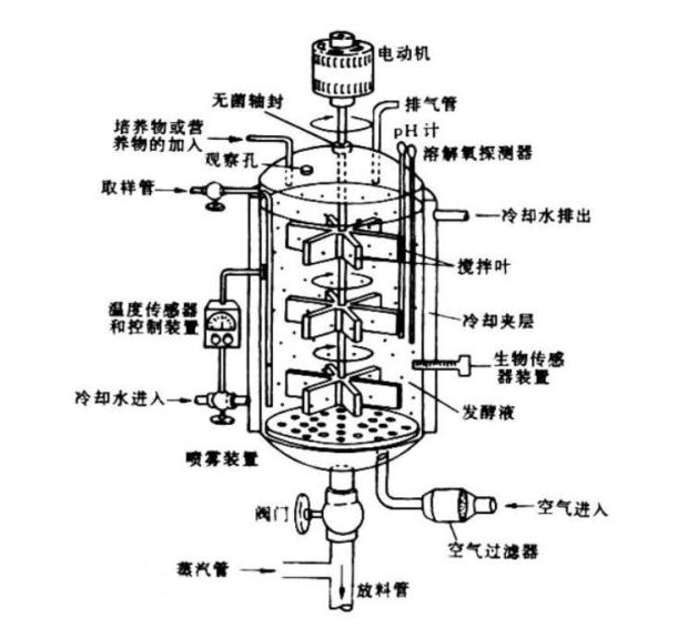 生物發(fā)酵罐組成部件